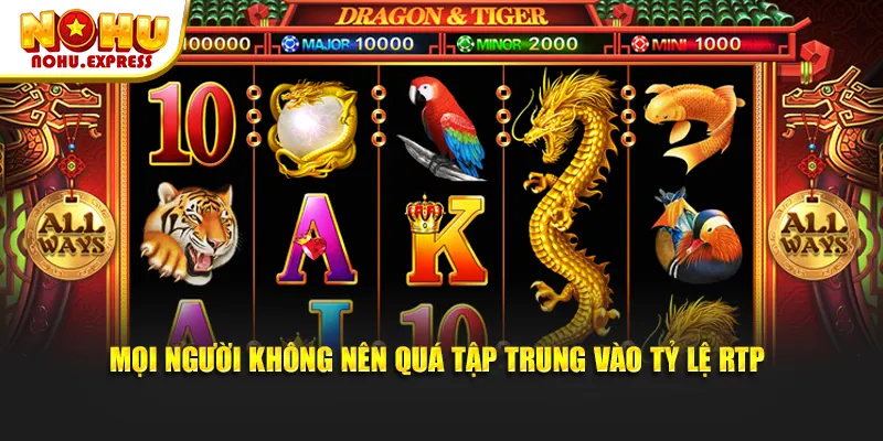 Mọi người không nên quá tập trung vào tỷ lệ RTP